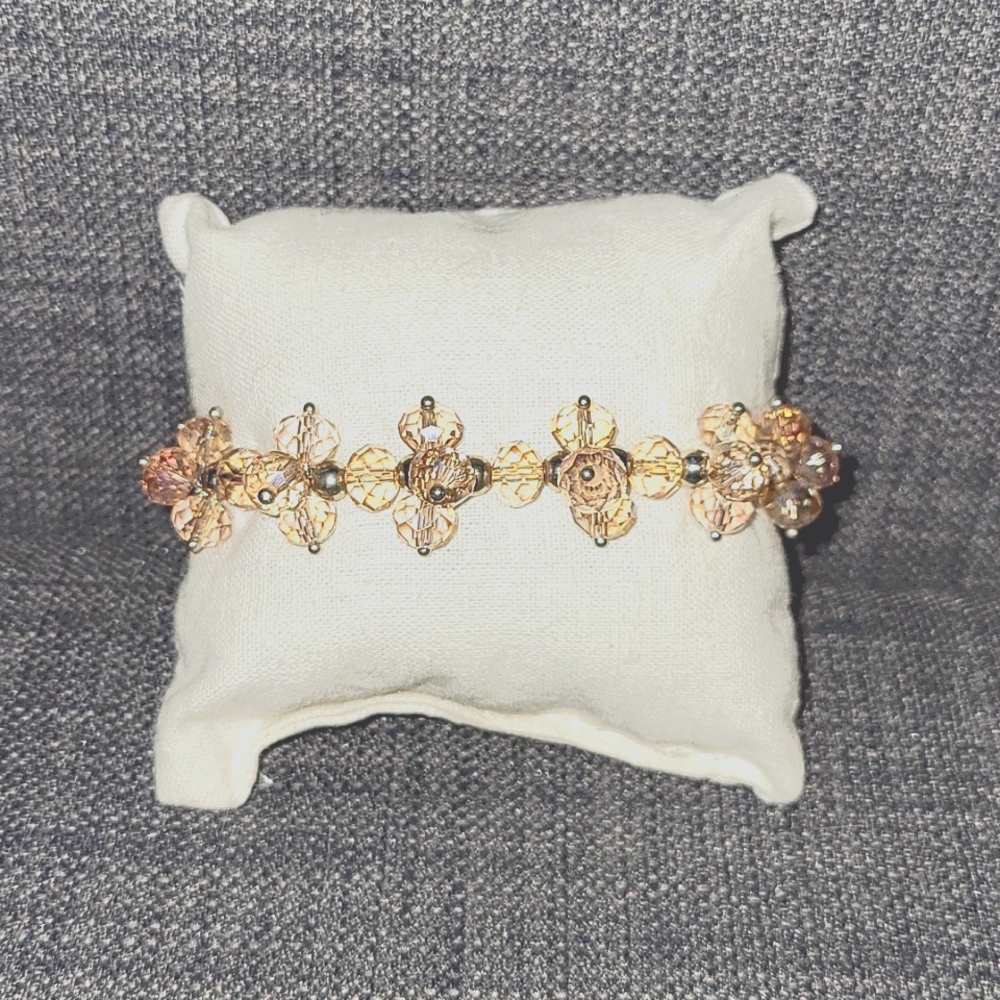 Pink Swarovski Crystal Bracelet